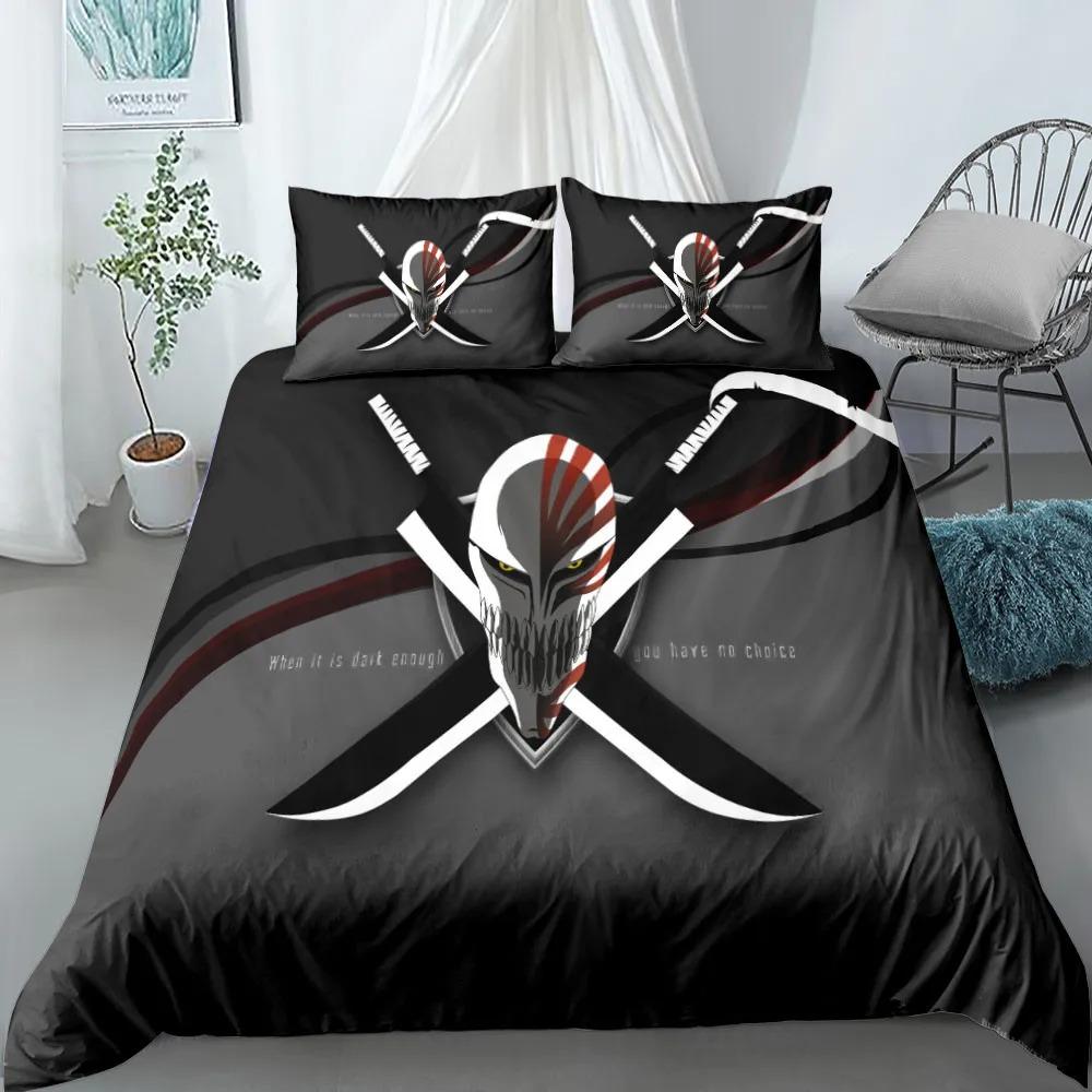 Anime bleach Children Bedding Set King Queen Double Full Twin Single Size Bed Linen Set