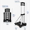 Portable Folding Trolley Cart for Package Pickup and Shopping, In Stock