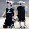 Boys' summer vest set 2026 new sports jerseys for middle-aged and young children's summer boys' quick drying basketball clothes trend