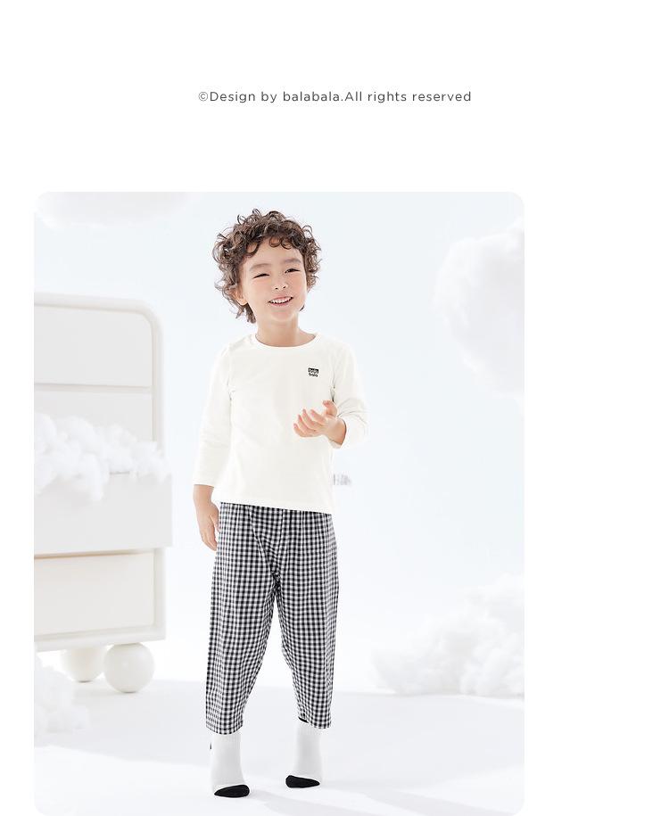 Balabala Kids' Long-Sleeve T-Shirt 2025: Spring & Autumn Style for Boys & Girls