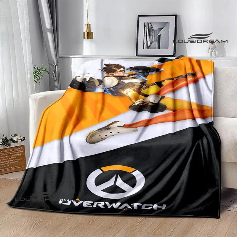 3D Game Overwatch printed blankets warm Flange blankets Soft and comfortable blanket Home travel blanket birthday gift