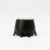 Decorative Flowerpot with a Smile, Black, for Plants, Modern Design