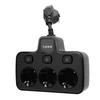 Power Socket with Independent   Multi Outlets Adapter 3 Way 2 Prong AC Grounding Outlet Extender
