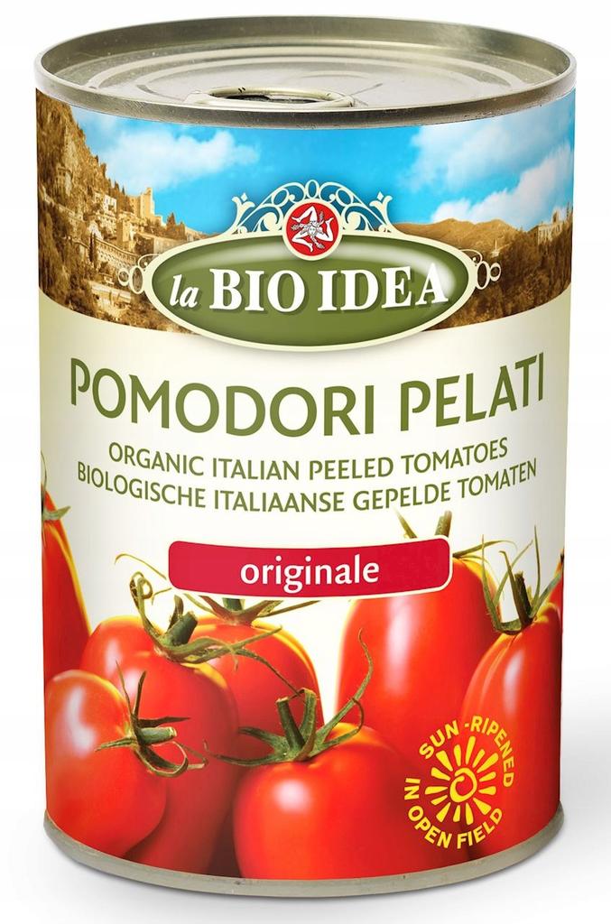 PELATI TOMATOES WITHOUT SKIN ORGANIC 400 G (240 G) (CAN) - LA BIO IDEA
