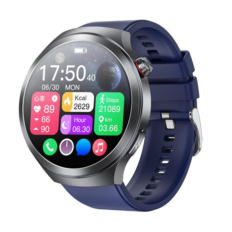

Amoled Smart Watch ET475 BT Call AI Voice ECG Health Monitor SOS Outdoor Sports Fitness Tracker Women Men Smartwatch синій