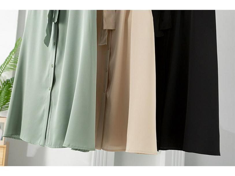 Women's Waist-Hugging Mulberry Silk Dress: Niche Summer Medium-Length Skirt