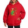 Ladies' Christmas Style Printed Hoodie With Wool And Pockets For Women