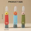 User friendly Cup Lid Cleaner 3 Way Design Scraping Scrubbing Wiping Kitchenwares Plastic Tool