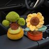 Simulation Potted Plant Dolls Stuffed Sunflower Persimmon Bamboo Plush Toys Soft Home Table Car Decoration Flowers Nice Gifts