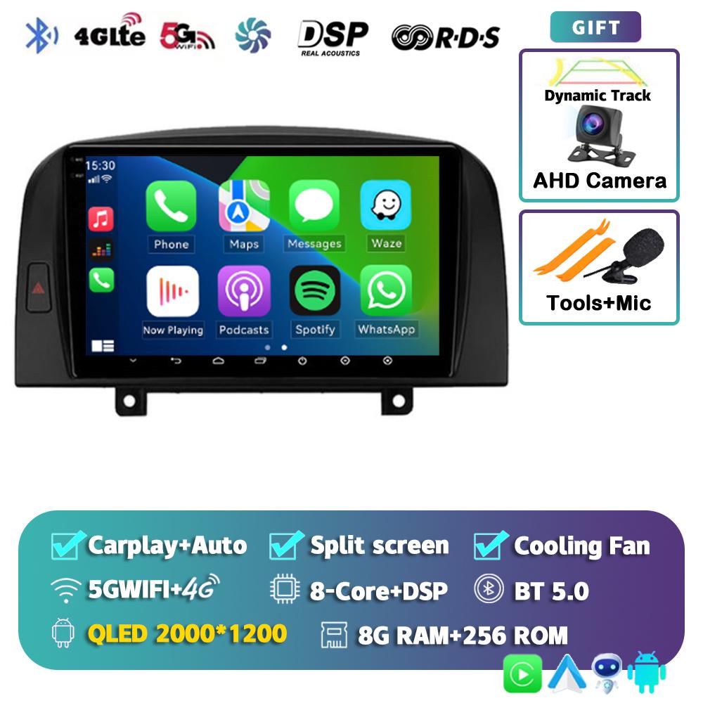 Android 14 Carplay WIFI+4G For Hyundai SONATA NF 2004 2005 2006 2007 2008 Car Radio Multimedia Player Stereo GPS 2DIN Head Unit