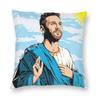 Football Messis Pillowcase Soft Fabric Cushion Cover Gift  Throw Pillow Case Cover Home Zippered Xcm