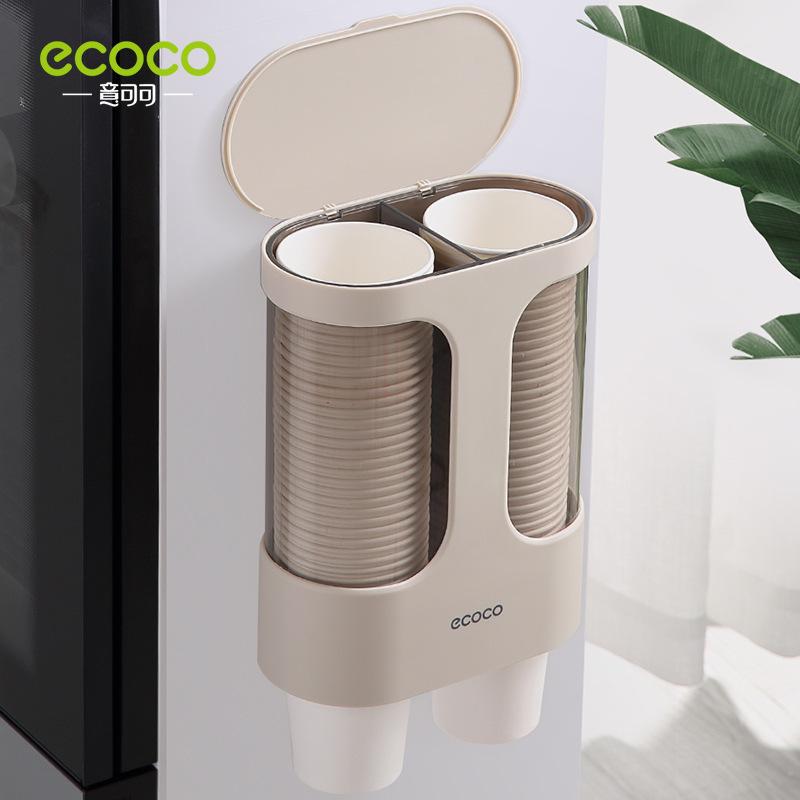 Wall-mounted Paper Cup Holder Disposable Cup Holder for Household Use Free Punch Water Dispenser Cup Extractor Large