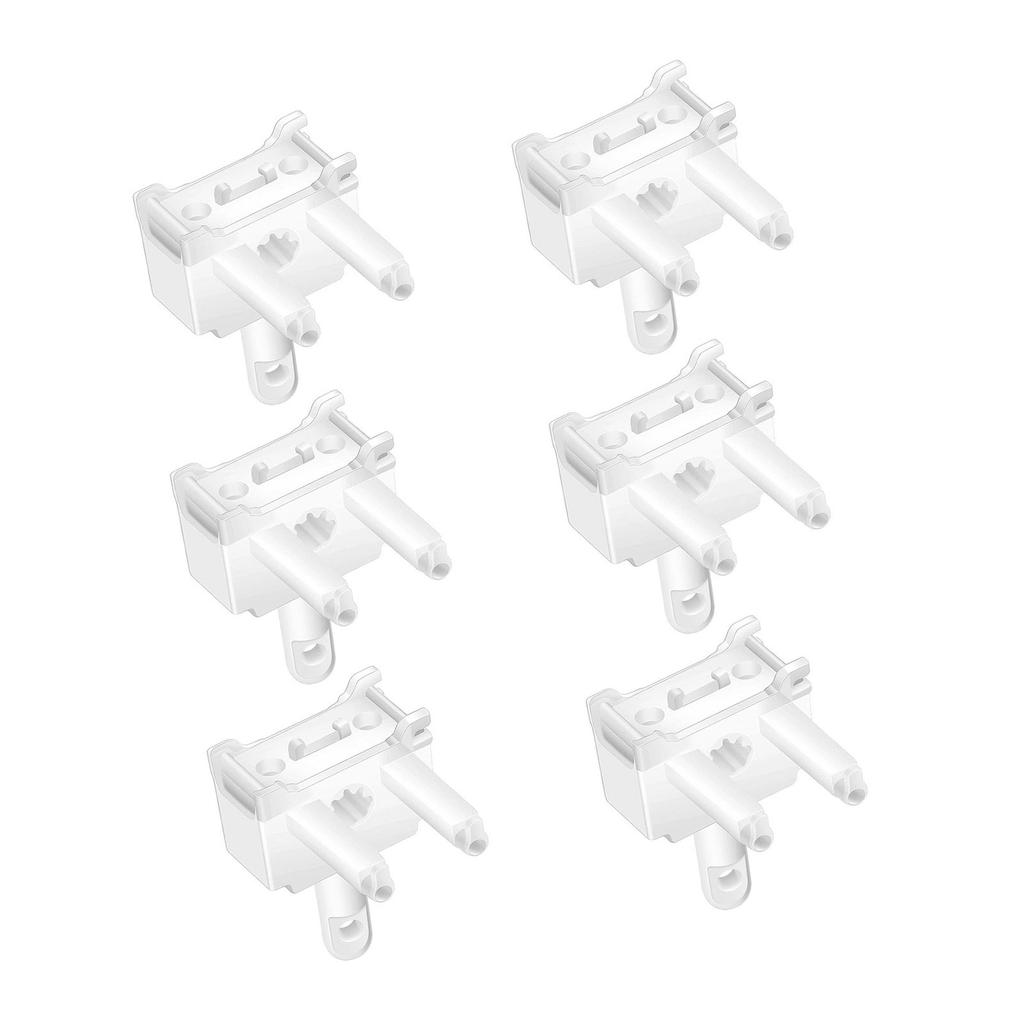 Peças de Reposição para Controle por Vareta de Cortina Vertical Branco Fácil Instalação Varetas de Controle para Uso Doméstico e de Escritório 6/8/10 Peças