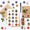 500pcs Kawaii Cartoon Christmas Ball Seal Stickers Festival Decoration Decals Roll DIY Hand Account Cute Reward Sticker Toy Gift