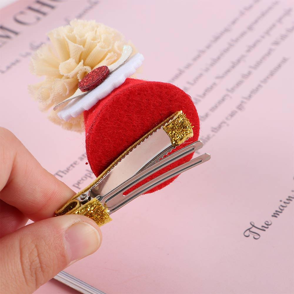 Snowflake Christmas Hat Hairpin Korean Style Headwear Kids Hair Accessories Christmas Hair Clip