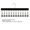 Schrank Hosenbügel mit 12 Klemmen Platzsparend Schrank Organizer Spurloser Metall-Klipsbügel für Yogahosen Leggings Jeans Röcke