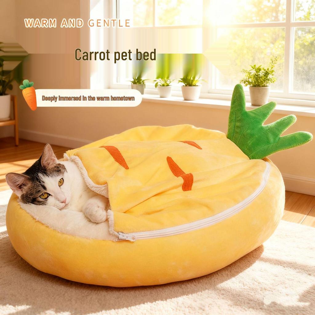 Dinosaur-Shaped Cat and Dog House: Cozy, All-Season, Detachable, and Washable Pet Bed