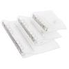 1Pc Transparent Notebook Binder Student Planner Binder Office Supplies 6 Ring A7/A6/A5