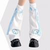 Wing Design Leg Socks Cover Trumpet Shaped High Tube Socks Boot Cuffs Cover Stockings  For Women
