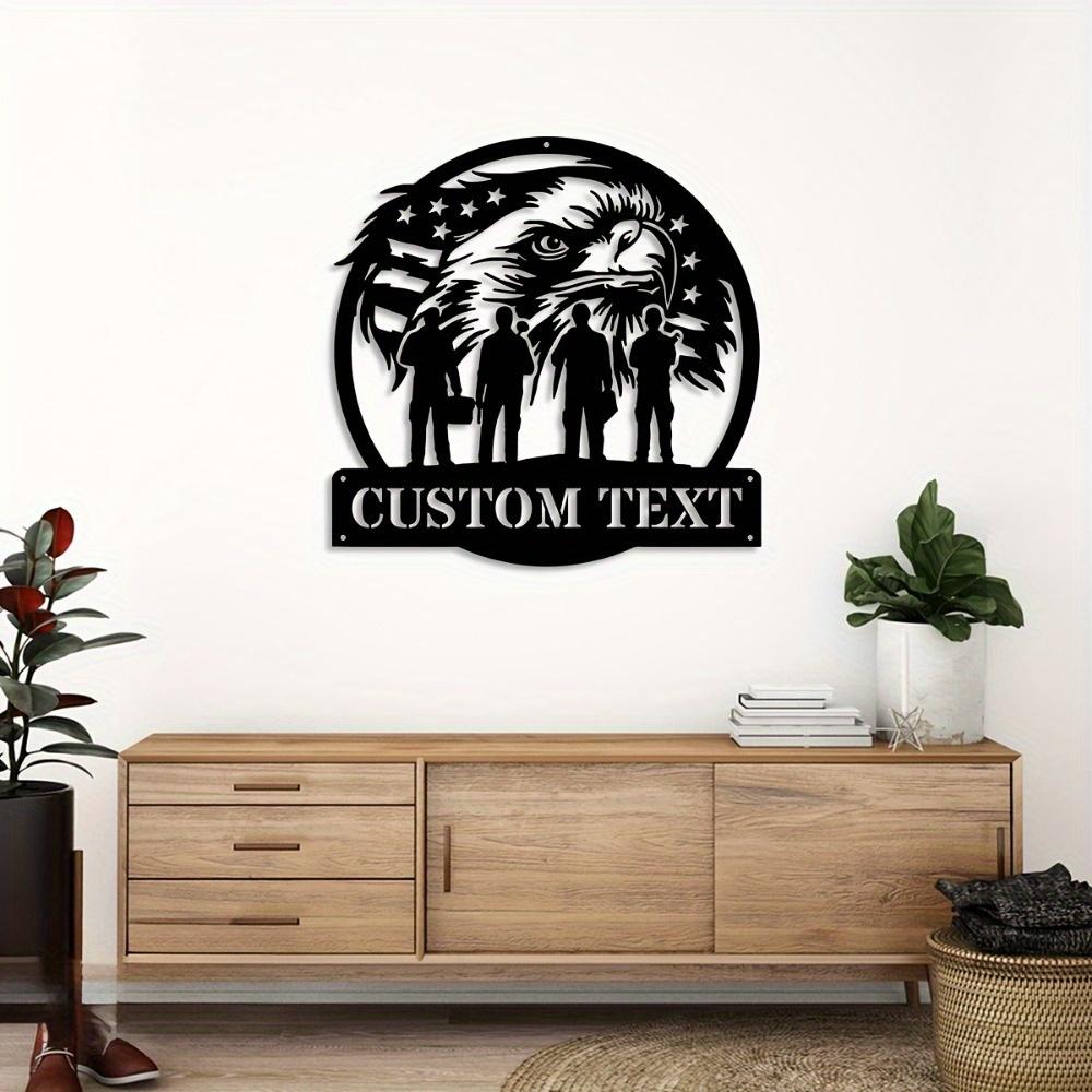 Vintage Soldat Metall Wandkunst Personalisierte Wohnkultur Blechschild Individuelles Militärgeschenk Rustikales Schild Retro Bar Garage Man Cave Dekoration