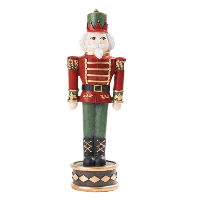 

9-дюймовые фигурки солдат-щелкунчиков, центральная часть обеденного стола, украшение для дома, статуэтка из смолы, орнамент, рождественские декорации
