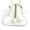 Dior D Logo Tasche Oberer Griff Breite Tasche D Schnalle Handtasche Leder Weiß