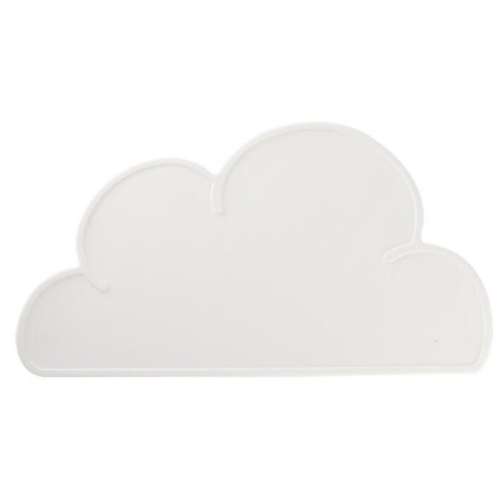 Cloud Shape Children Place Mat Waterproof Easy Cleaning Kids Plate Mat Non-Slip Heat Insulation Silicone Plates Pad