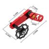 Single speed folding bicycle rear dial chain guide oval disc modified crimp chain to prevent chain drop