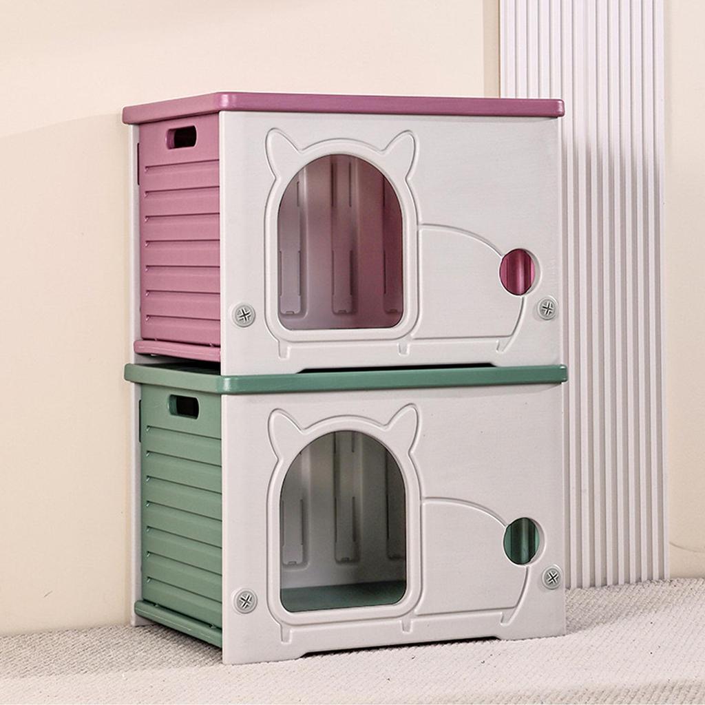 All-Season Rainproof Enclosed Cat & Dog House Shelter