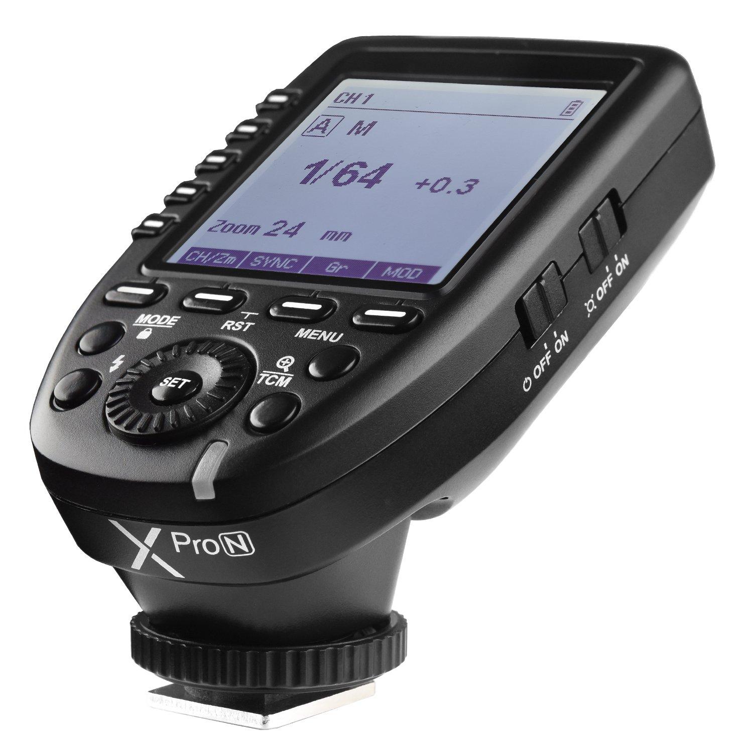 

GODOX Wireless Flash Trigger X Pro for Nikon TTL Compatible Wireless Wireless X System Compatible XProN [] 2.4GHz чёрный