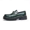 Men's British Style Formal Leather Slip-on Loafers - Thick Sole, Height Increasing, Big Toe Casual Shoes