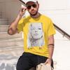 Casual Style Unisexs TShirt With Portrait And Text Design For Everyday Wear In Spring And Summer Perfect Gift For Fashion Lovers