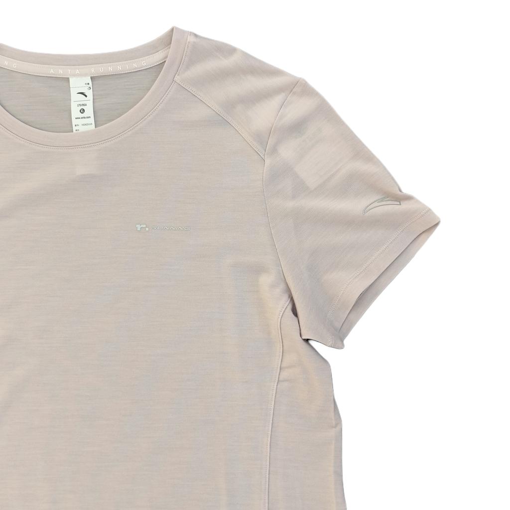 Anta Lightweight Breathable Sports Shoulder Sleeve T-Shirt Women tops 162625115-1