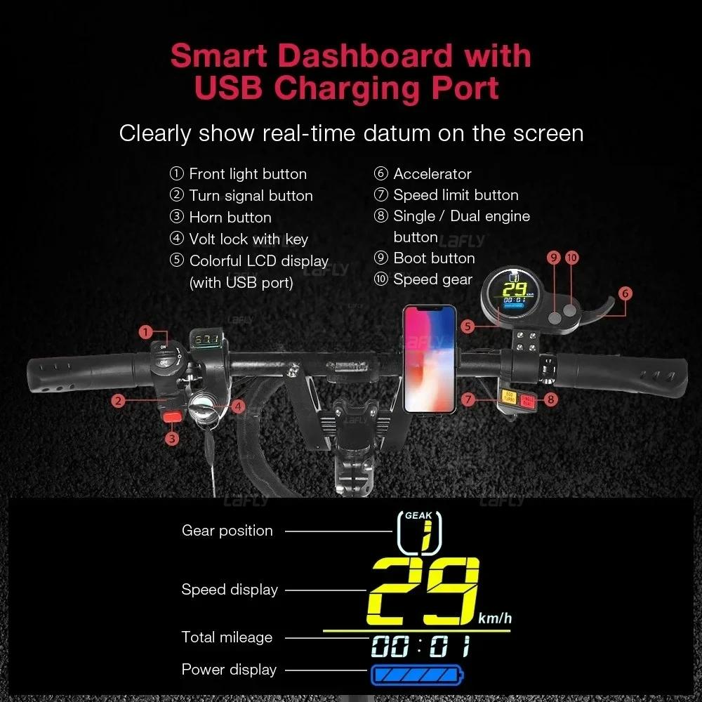 2025 Heißer Verkauf ZonDoo ZO01 plus 5600W60V33AH Doppelmotor Offroad Elektroroller, Typ C Vollfederung Schnelle Geschwindigkeit 65KMH 45MPH
