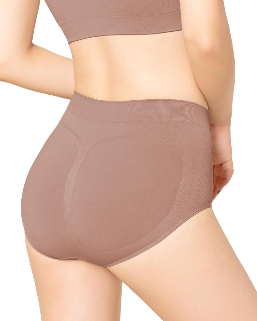 Bambi Water Adjustable Easy To Wear Mauve Women's Panties, High-Waisted, Deep-Fitting Shapewear, Underwear, Butt-Lifting, (M, Gray)
