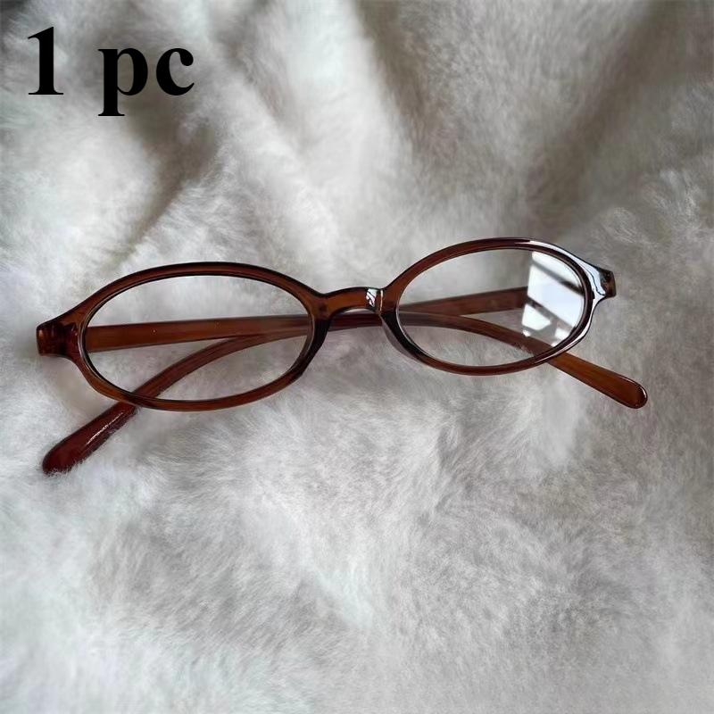 

4 шт. Плоские легкие очки в небольшой оправе, простые вогнутые декоративные очки, подходящие к стилям фотографии хаки