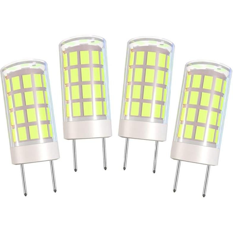 GY6.35 LED Bulb 12V AC/DC GY6.35 Bi-pin Base T4 JC Type 4W LED Bulb Dimmable 40W Halogen Bulbs Equivalent for for Desk Lamp,Chandelier Light