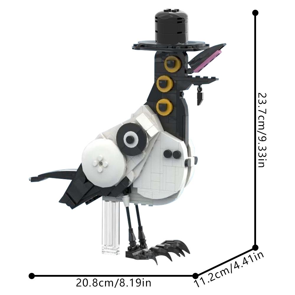 Gobricks Moc K-Pop Demon Hunters Lion Crow Bricks Model K-Pop Demon Hunters Rumi Sussie Demonic Magpie Building Blocks Toys Gift