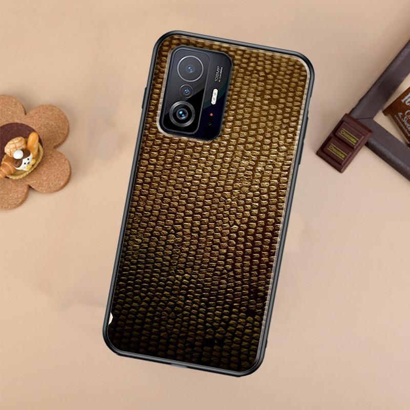 Snake Skin Case For Xiaomi POCO X7 X6 X5 X3 Pro F3 F5 F6 M6 Pro 13 14 Ultra 11T 12T 13T 14T Pro Cover