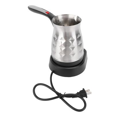 Electric Turkish Coffee Maker with Anti Scald Handle 500ML Capacity 600W Fast Heating Stainless Steel Coffee Pot for Home
