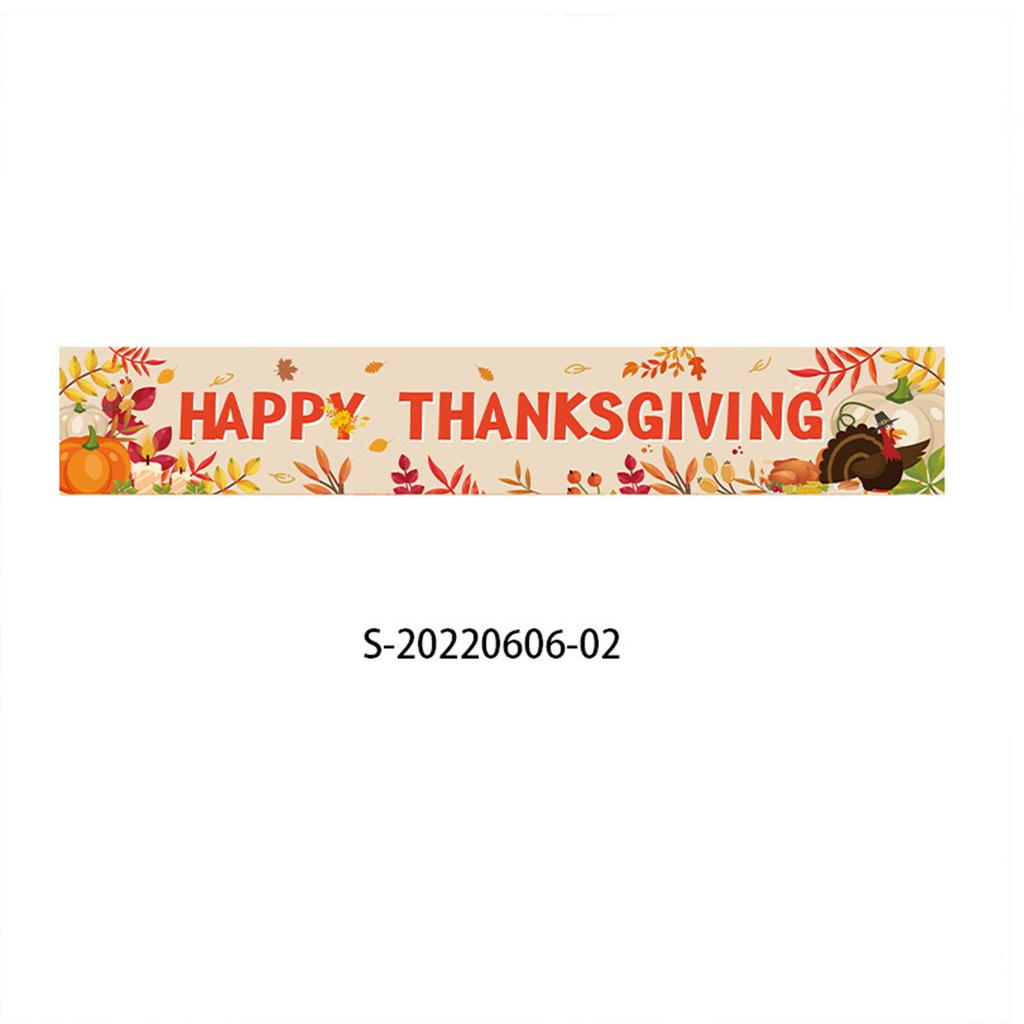 Autumn Outdoor Courtyard Decoration Flags Thanksgiving Party Party Atmosphere Layout Poster Customization