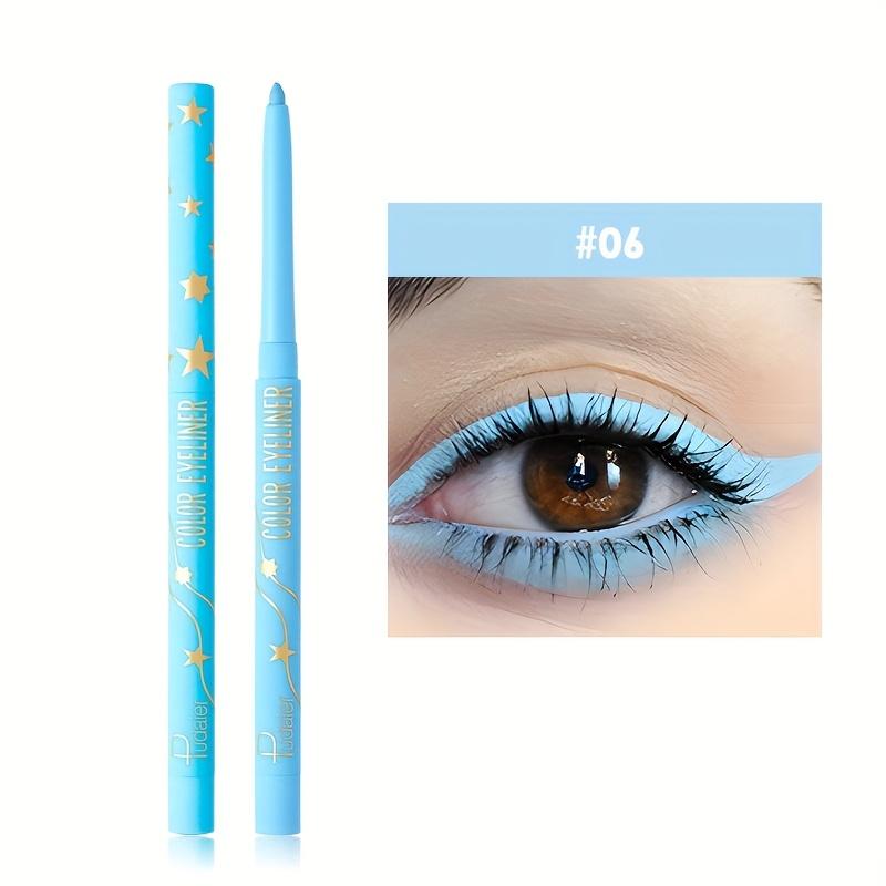 Pudaier Long-Lasting Waterproof Colored Eyeliner Is Easy To Outline The Eyes Without Smudging. It Is Suitable for Valentine'S Day And Music Festivals.