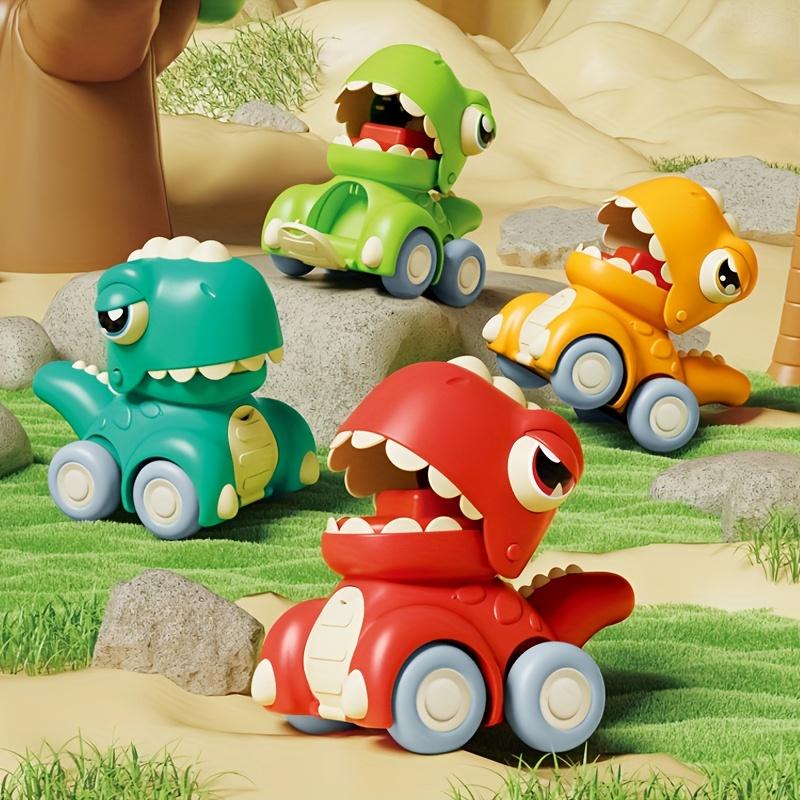 

One Dinosaur Push Toy Car, Randomly Shipped in 4 Colors, Cartoon Vehicle, Children s Sports, Interactive Game, A Joyful Gift for Kids 1 PCS（Random color）