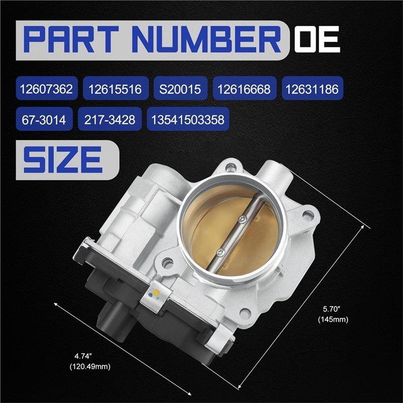 Precise For Buick GMC 2.4L 12615516 12616668 12631186 Throttle Body Assembly 1PCS