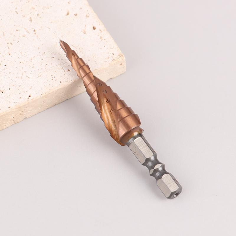 1pc M35 Cobalt-bearing Step Drill Stainless Steel Hole Opener Co Pagoda Drill Drill Bit High Hardness Cutting Tool Suit