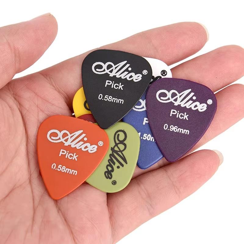 5-50Pcs Guitar Picks Guitar Music Instruments Accessories 0.58/0.71/0.81/0.96/1.2/1.5mm Electric Bass Plectrum Mediator Pick TMZ