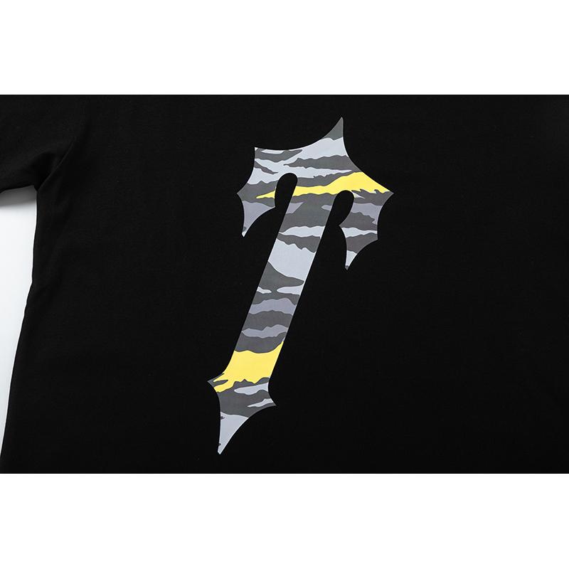 643 Trapstar London 2025 Summer New High Quality Cotton Round Neck Loose Large Size Men's and Women's T-shirt Couple T-shirt