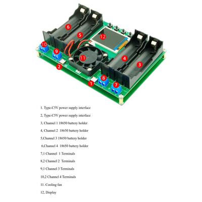 Testeur de résistance interne de capacité de batterie à affichage numérique, détecteur de puissance de batterie au Lithium numérique