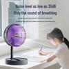 USB Rechargeable Foldable Mini Desktop Fan - Long-Lasting, Retractable, Portable for Dorms