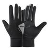Men's & Women's Warm Waterproof Touchscreen Cycling & Ski Gloves - Fleece-Lined, Non-Slip, Color Block Design for Autumn & Winter Outdoors